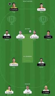 WEF vs SOB Dream11 Prediction Team, Head To Head League